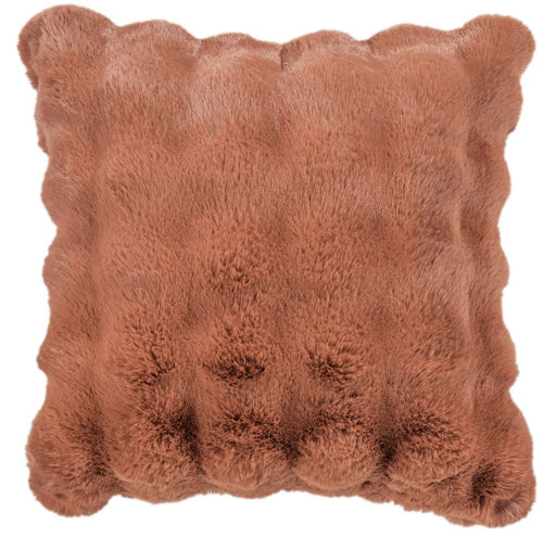 Atmacha Home & Living Cushion 50x50 cm / Assorted SOFT  BUBBLE CSH IN FAUX RABBIT ORNG 50x50 cm
