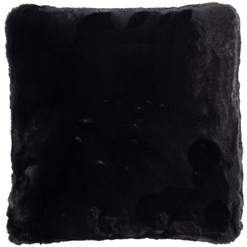 Atmacha Home & Living Cushion 50x50 cm / Black LUXURY FAUX RABBIT CUSHION BLACK / 50x50 cm