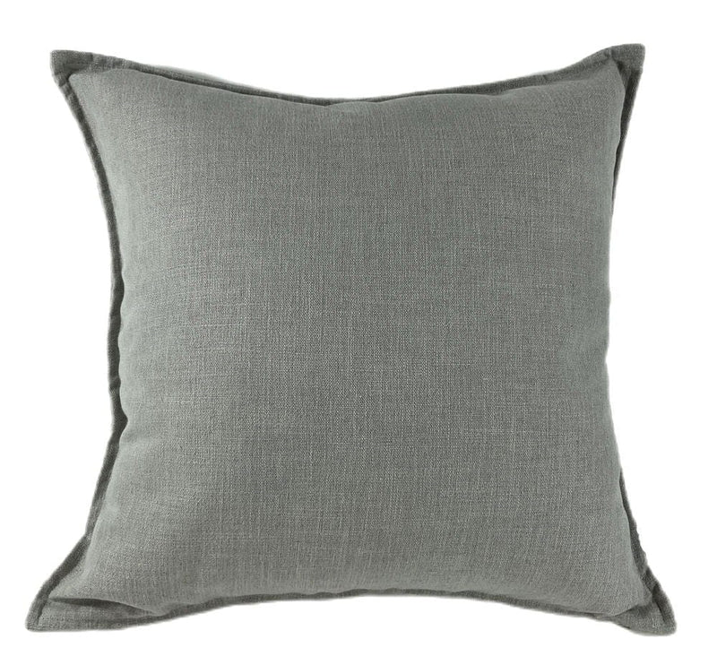 Atmacha Home & Living Cushion 50x50 cm / Grey POLY LINEN MIX WITH FLANGE GREY / 50x50 cm