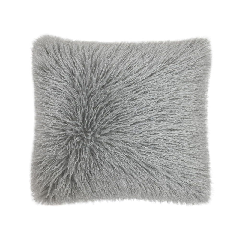 Atmacha Home & Living Cushion 50x50 cm / Grey TEXTURED FAUX MONGOLIAN CUSHION GREY / 50x50 cm