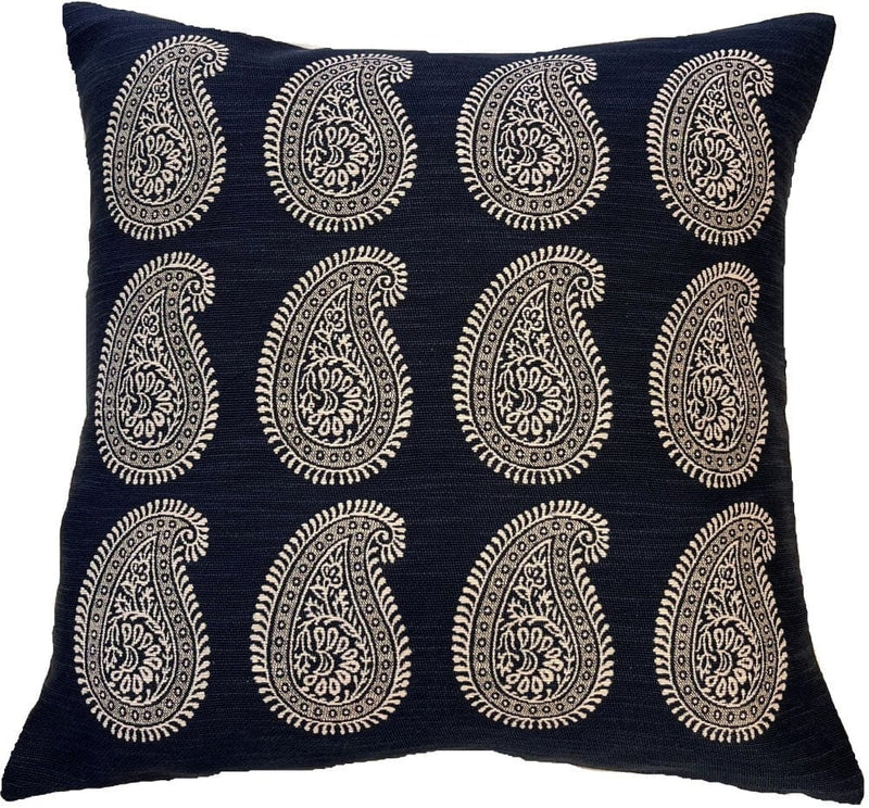 Atmacha Home & Living Cushion 50x50 cm / Navy PAISLEY MOTIFS LARGE ON NAVY / 50x50 cm