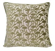 Atmacha Home & Living Cushion 50x50 cm / Olive CUT VELVET FLORAL OLIVE REV VELV  Olive / 50x50 cm
