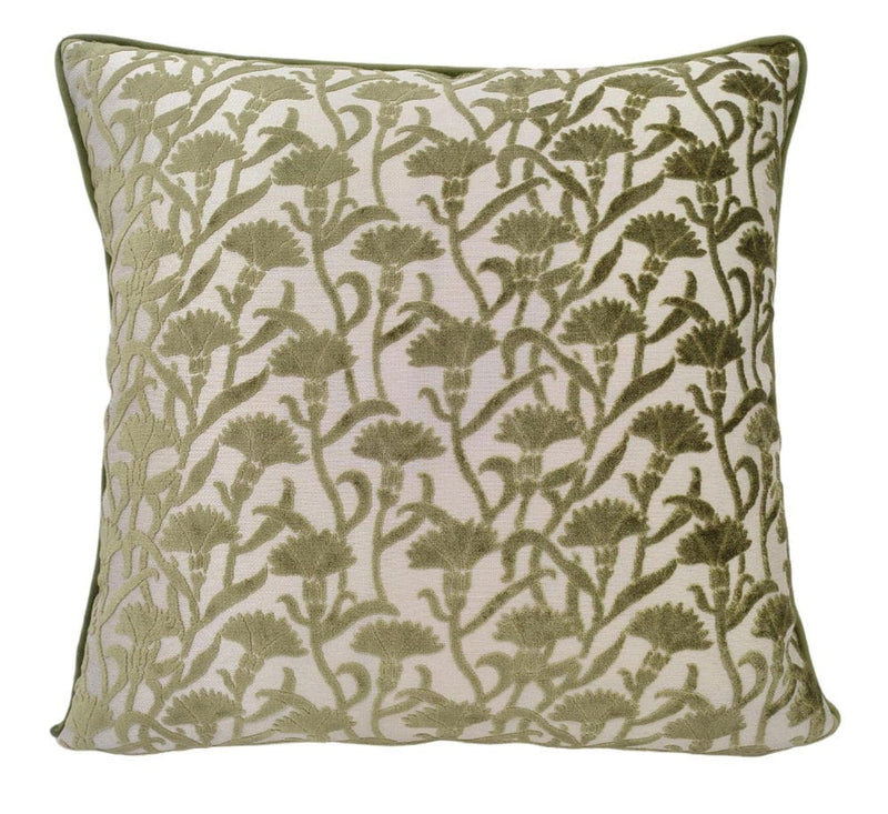 Atmacha Home & Living Cushion 50x50 cm / Olive CUT VELVET FLORAL OLIVE REV VELV  Olive / 50x50 cm