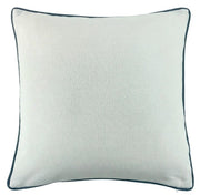 Atmacha Home & Living Cushion 56 x 56 Lge Slub Cream With Blue Piping And Blue Rev Cushion