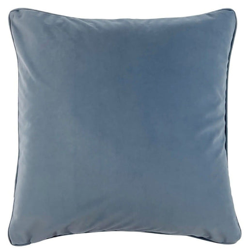 Atmacha Home & Living Cushion 56 x 56 Lge Slub Cream With Blue Piping And Blue Rev Cushion