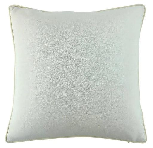 Atmacha Home & Living Cushion 56 x 56 Lge Slub Cream With Buttercuppiping And Buttercup Rev Cushion