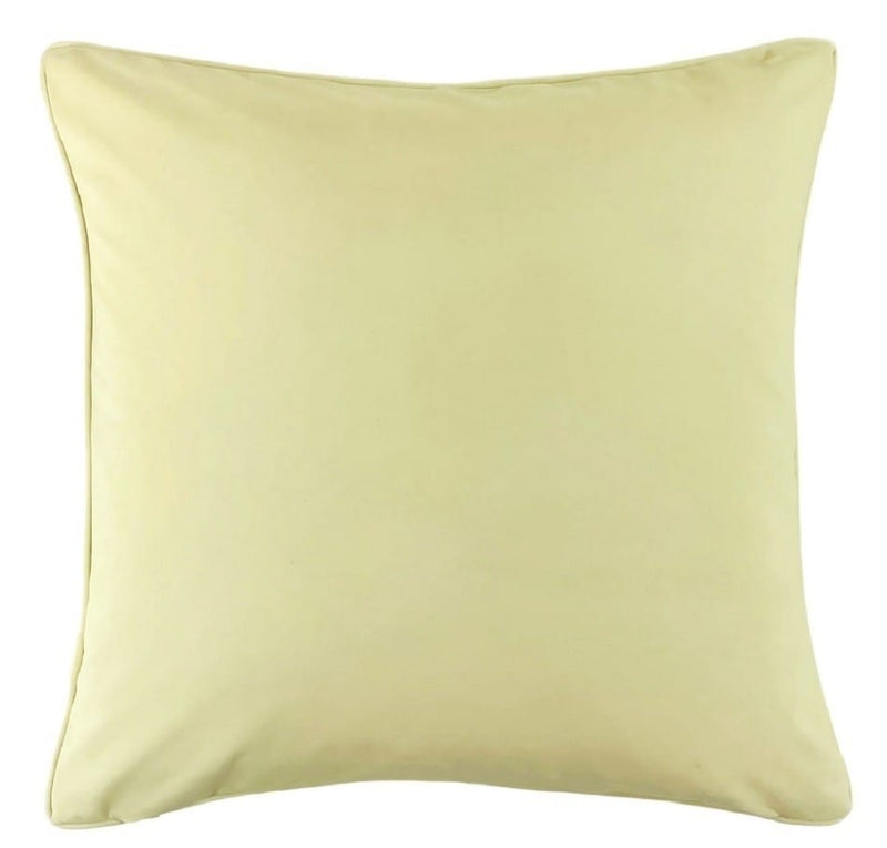 Atmacha Home & Living Cushion 56 x 56 Lge Slub Cream With Buttercuppiping And Buttercup Rev Cushion