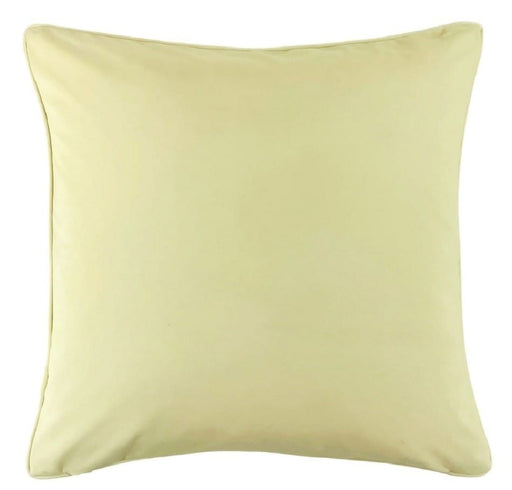 Atmacha Home & Living Cushion 56 x 56 Lge Slub Cream With Buttercuppiping And Buttercup Rev Cushion
