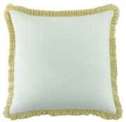 Atmacha Home & Living Cushion 56 x 56 Slub With Heavy Buttercup Fringe Cushion
