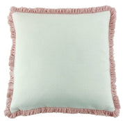 Atmacha Home & Living Cushion 56 x 56 Slub With Heavy Pink Fringe Cushion