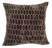 Atmacha Home & Living Cushion 56x56 cm / Assorted CUT VELVET  HONEYCOMBE CHOC   56x56 cm