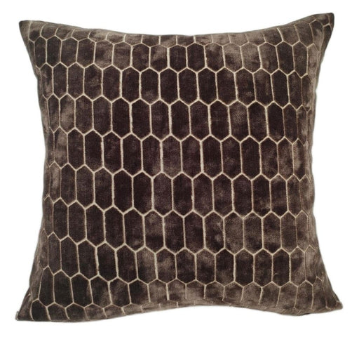 Atmacha Home & Living Cushion 56x56 cm / Assorted CUT VELVET  HONEYCOMBE CHOC   56x56 cm