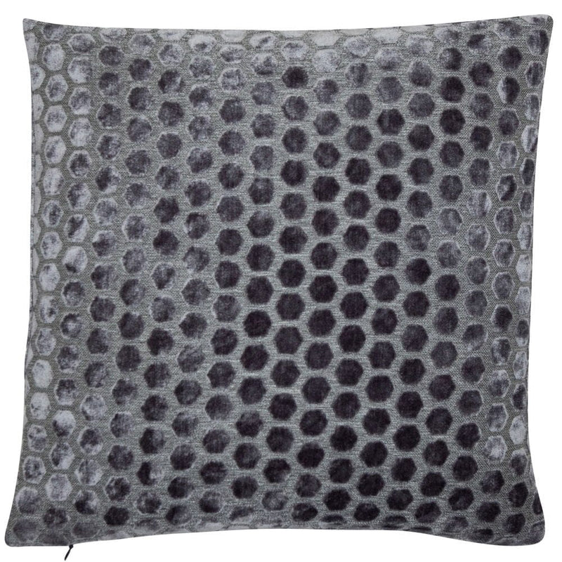 Atmacha Home & Living Cushion 56x56 cm / Assorted LARGE HEX CUT VELVET SLATE 56x56 cm
