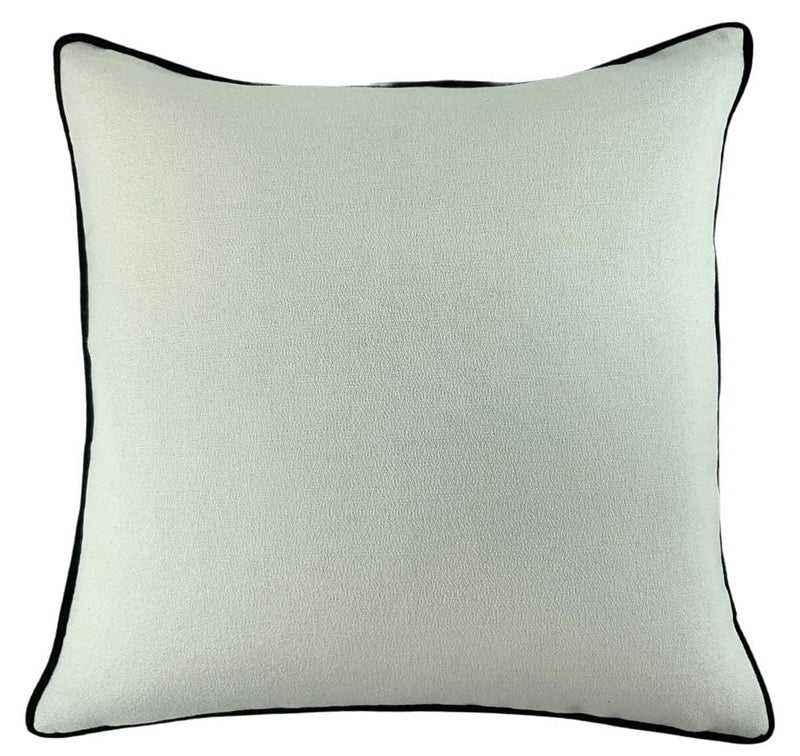 Atmacha Home & Living Cushion 56x56 cm / Assorted LGE SLUB CM  WITH BLKPIPING  AND BLK REV 56x56 cm