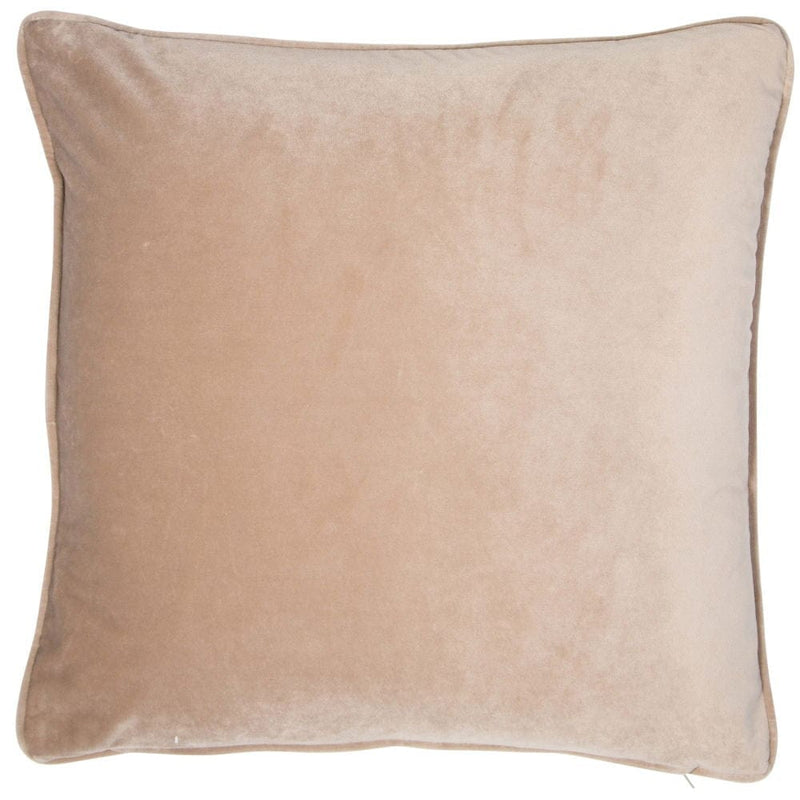 Atmacha Home & Living Cushion 56x56 cm / Assorted MATT POLY VELVET WITH PIPING MINK 56x56 cm