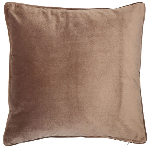 Atmacha Home & Living Cushion 56x56 cm / Assorted MATT POLY VELVET WITH PIPING TRUFFLE 56x56 cm