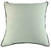 Atmacha Home & Living Cushion 56x56 cm / Cream LGE SLUB CREAM  WITH CHOC PIPING  AND CHOC REV Cream / 56x56 cm