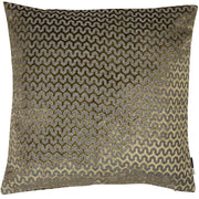 Atmacha Home & Living Cushion 56x56 cm / Green CUT VELVET WAVE OLIVE GREEN / 56x56 cm
