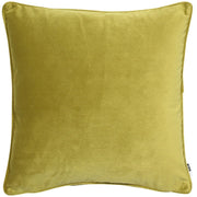 Atmacha Home & Living Cushion 56x56 cm / Green MATT POLY VELVET WITH PIPING ACID GREEN / 56x56 cm