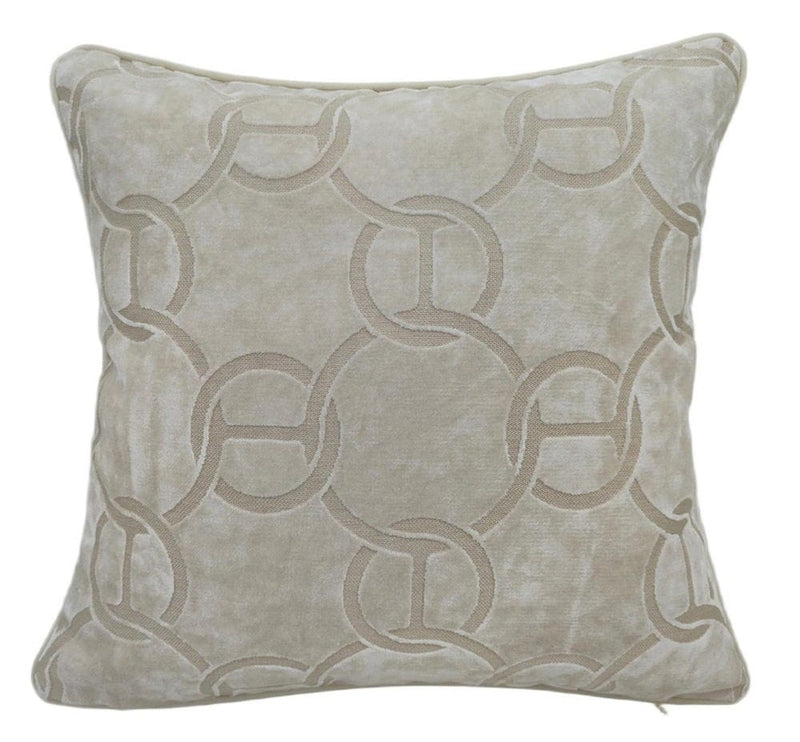 Atmacha Home & Living Cushion 56x56 cm / Ivory PM CHAINS CUT VELV IVORY / 56x56 cm