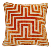 Atmacha Home & Living Cushion 56x56 cm / Orange PM MAZE CUT VELV ORANGE / 56x56 cm