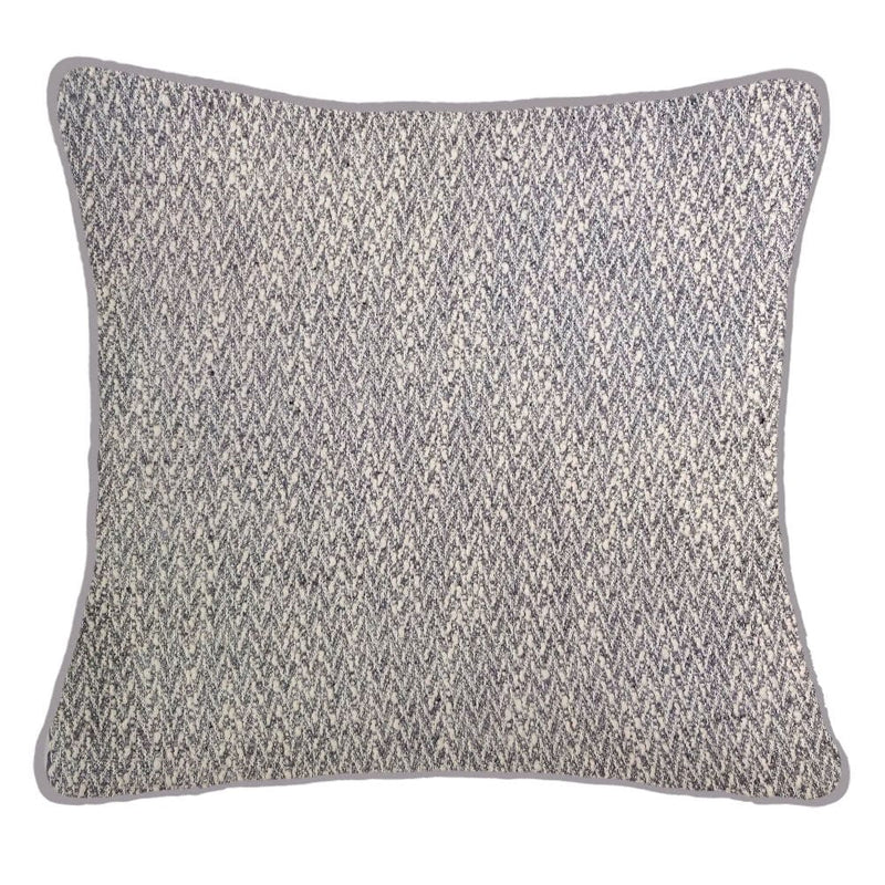 Atmacha Home & Living Cushion 56x56 cm / Silver HERRINGBONE TEXTURED CUSHION SILVER / 56x56 cm