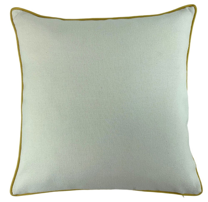 Atmacha Home & Living Cushion 56x56 cm / Sky LGE SLUB CREAM  WITH WHK PIPING  AND WHK REV Sky / 56x56 cm