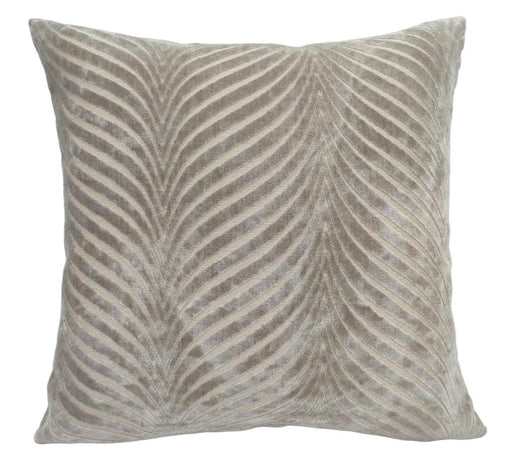 Atmacha Home & Living Cushion 56x56 cm / Taupe CUT VELVET FAN RADA   TAUPE / 56x56 cm
