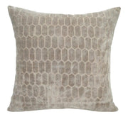 Atmacha Home & Living Cushion 56x56 cm / Taupe CUT VELVET  HONEYCOMBE  TAUPE / 56x56 cm