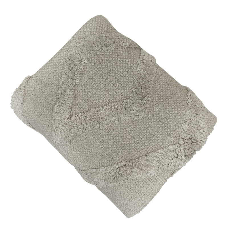 Atmacha Home & Living Cushion 90x150 cm / Assorted cotton tufted woven rug  greige 90x150 cm