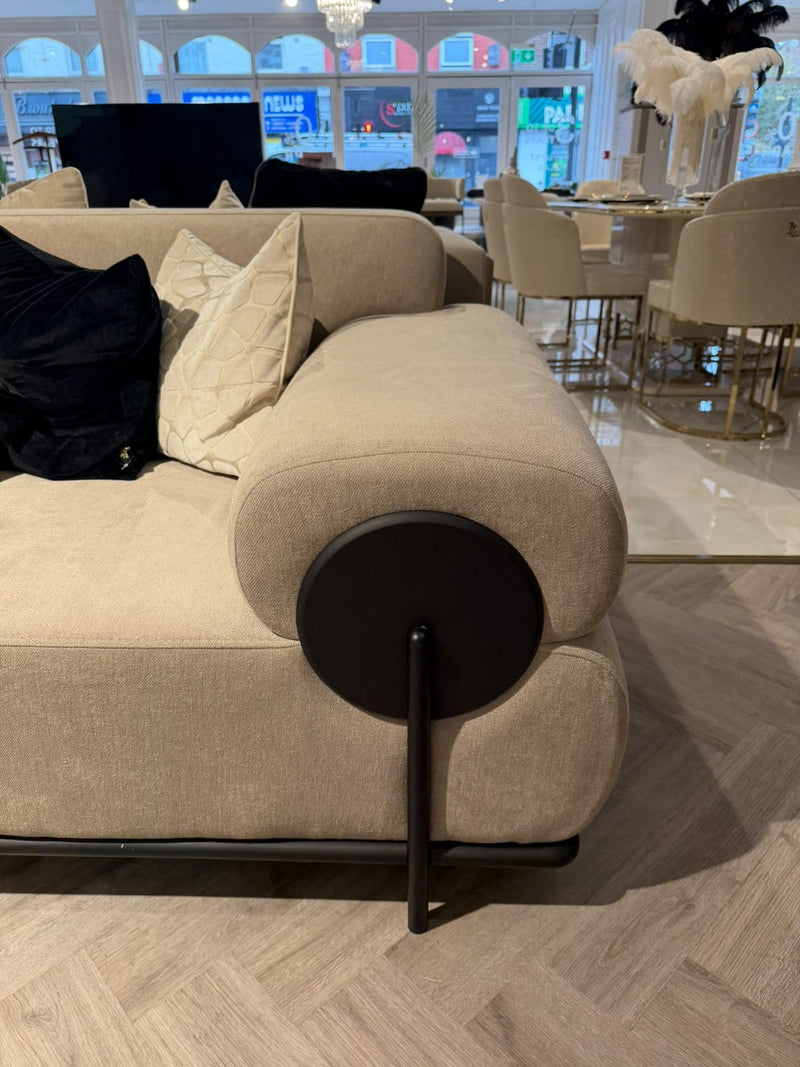 Atmacha Home & Living Outlet 2 Seater / Beige Ex Display Loft 2 Seater Sofa
