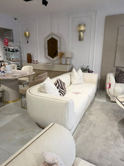 Atmacha Home & Living Outlet 3 Seater / Cream Ex Display Odette 3 Seater Sofa