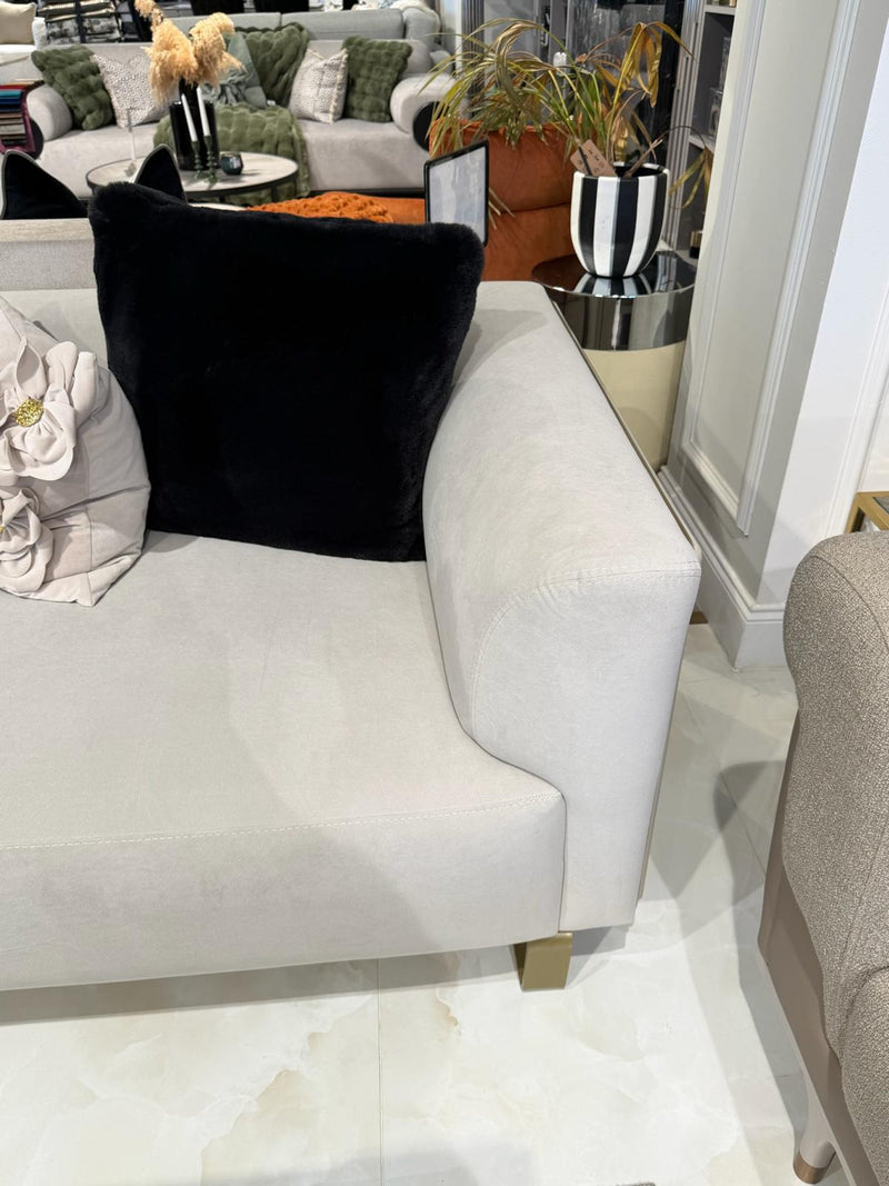 Atmacha Home & Living Outlet 3 Seater / Greige Ex Display Alessio 3 Seater Sofa
