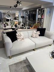 Atmacha Home & Living Outlet 3 Seater / Greige Ex Display Alessio 3 Seater Sofa