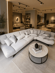 Atmacha Home & Living Outlet 338x248 cm / Right Facing / Matt black Ex Display Siena Corner Sofa(338x248 cm)