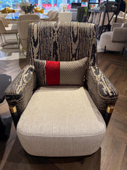 Atmacha Home & Living Outlet Armchair / Cream / Gold Ex Display Imperio Armchair