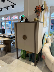 Atmacha Home & Living Outlet Cream Ex Display Mardin Bar Cabinet(Premium Range)