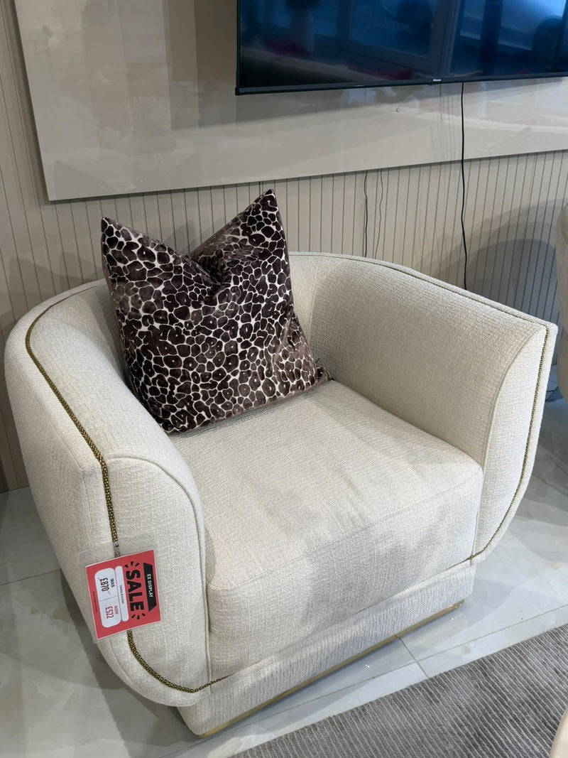 Atmacha Home & Living Outlet Cream Ex Display Odette Armchair