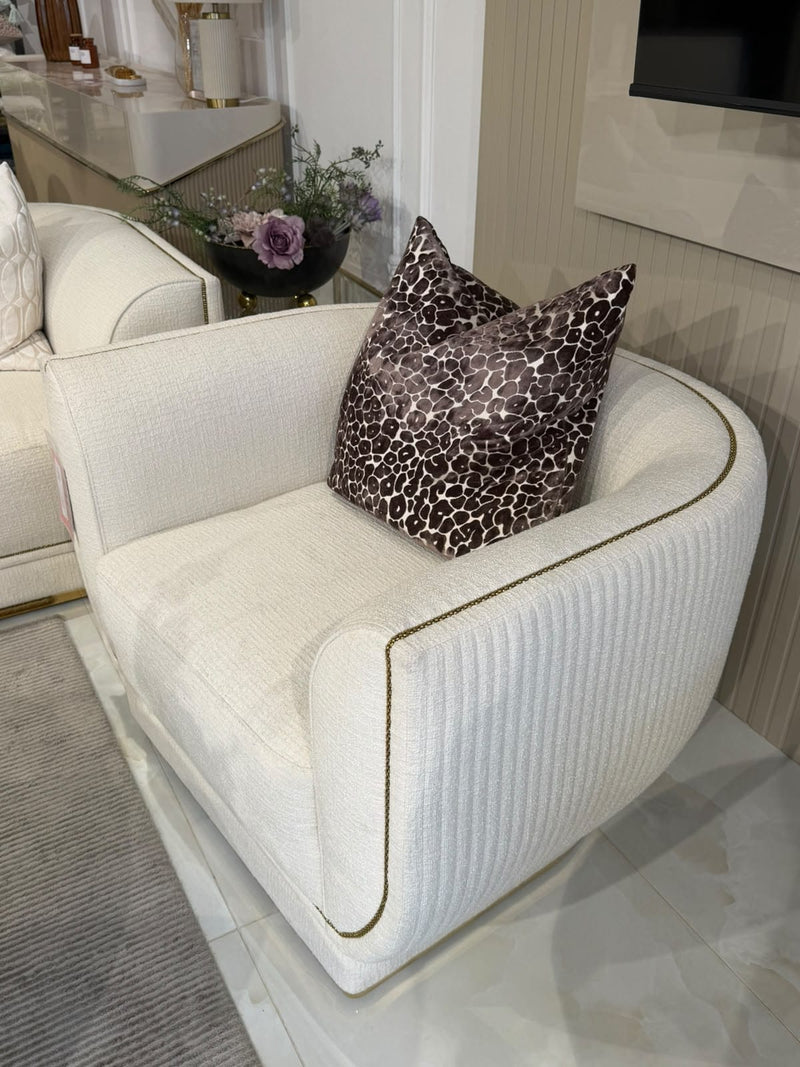 Atmacha Home & Living Outlet Cream Ex Display Odette Armchair