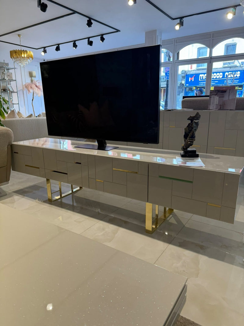 Atmacha Home & Living Outlet Grey Ex Display New Chelsea TV Unit