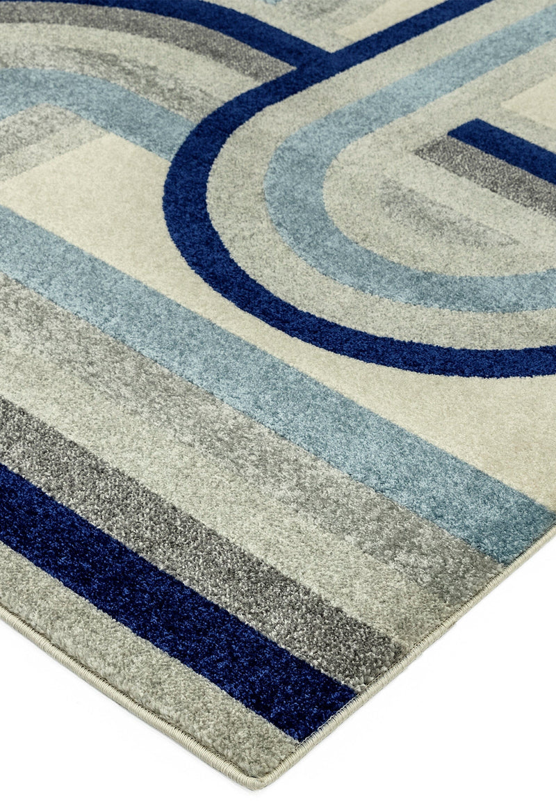 Atmacha Home & Living Rug 080x150 Nova Retro Blue Rug NV30 Modern Rug