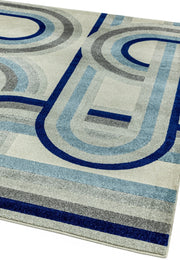 Atmacha Home & Living Rug 080x150 Nova Retro Blue Rug NV30 Modern Rug