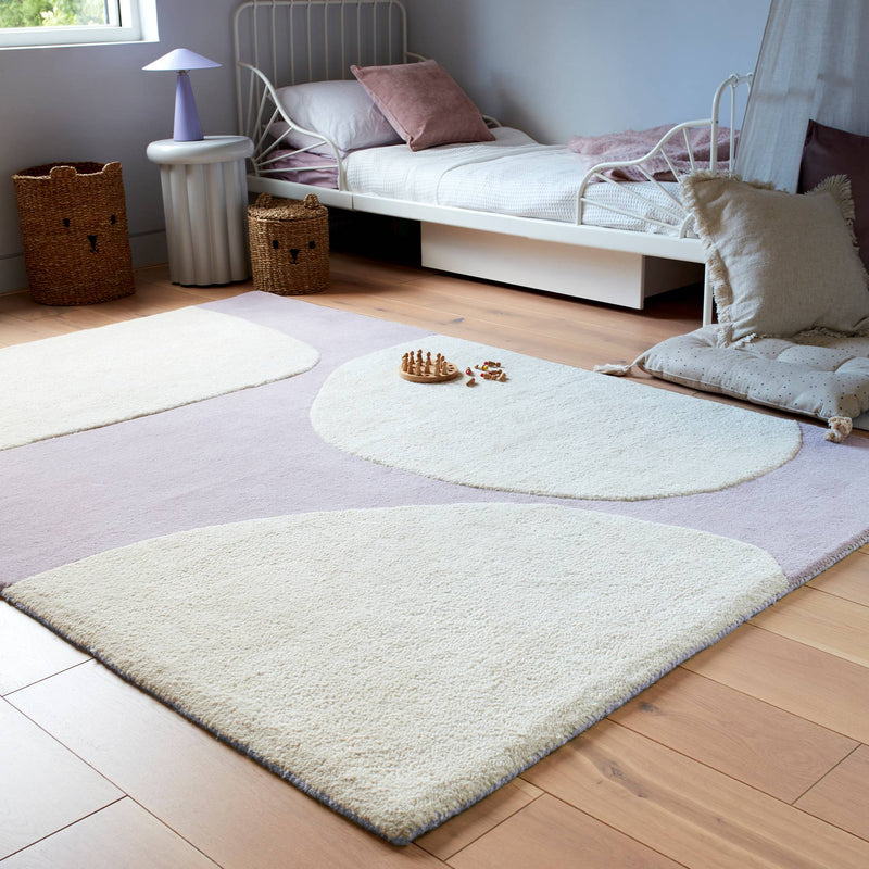 Atmacha Home & Living Rug 120X170 Canvas 02 Pebble - Purple - Modern Rug