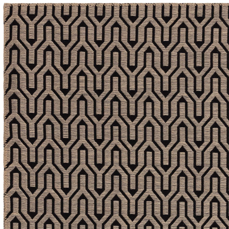 Atmacha Home & Living Rug 120x170 Global Black Lattice Flatweave Rug