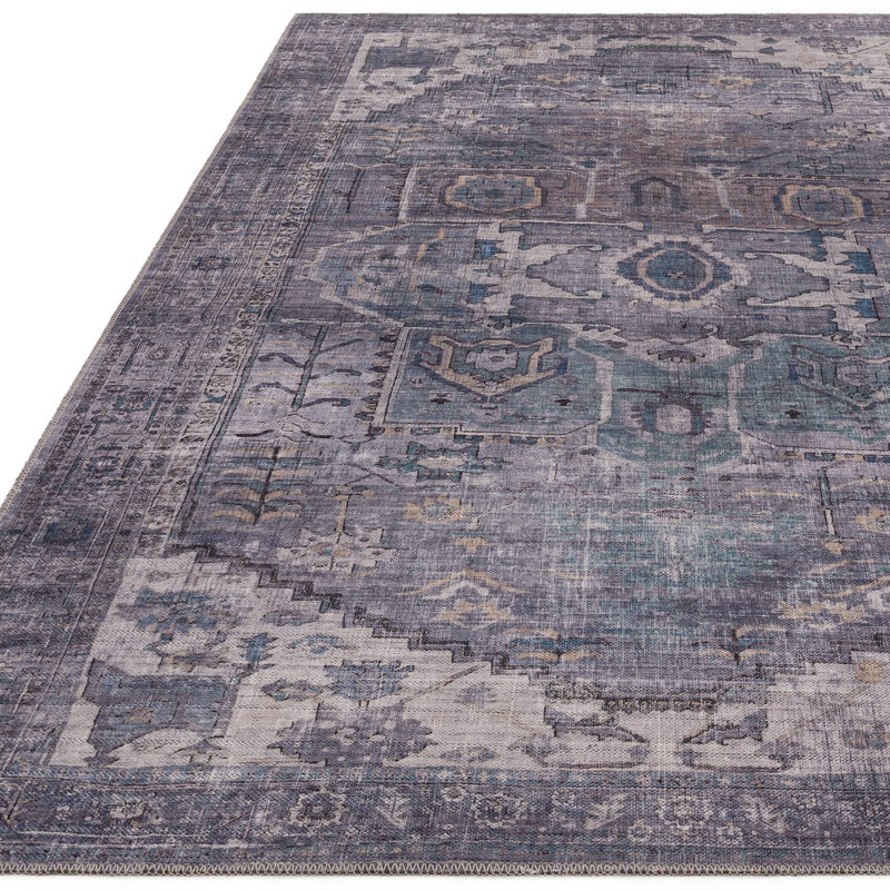 Atmacha Home & Living Rug 120X170 Kaya Noor KY03 - Grey/Silver - Classic Rug