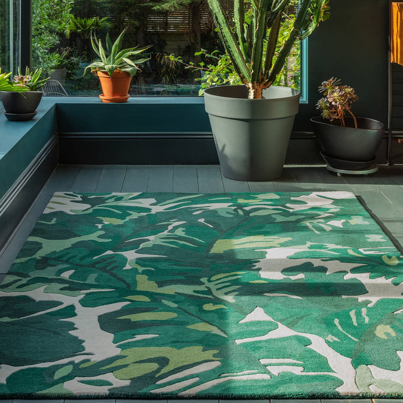 Atmacha Home & Living Rug 120X170 Matrix MAX73 Palm Green - Multi - Modern Rug