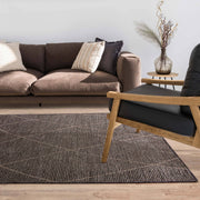 Atmacha Home & Living Rug 120X170 Mulberry Charcoal - Grey/Silver - Flatweave Rug