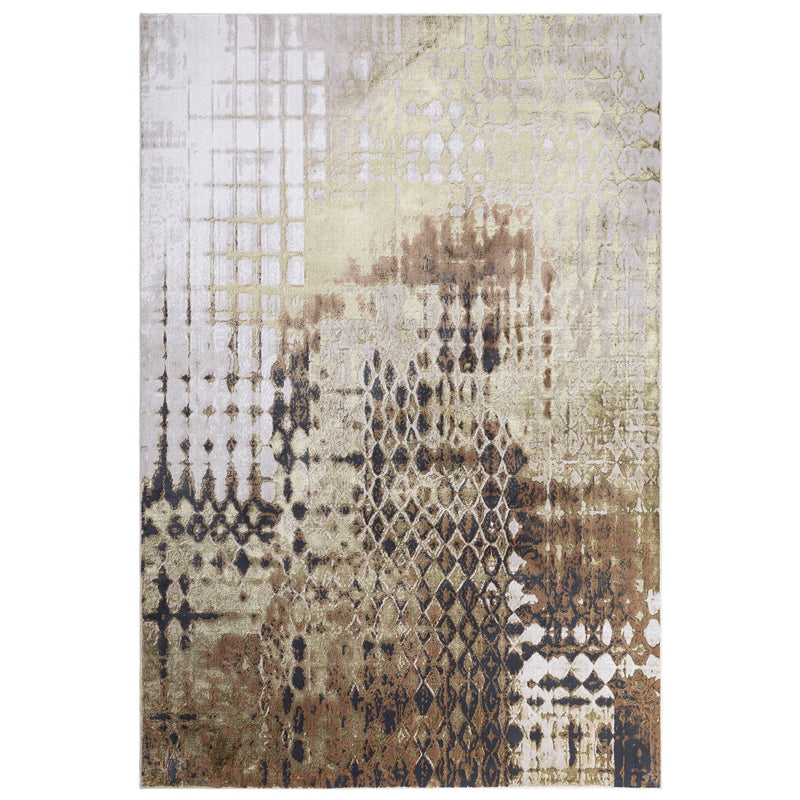 Atmacha Home & Living Rug 160X230 Aurora AU07 Diamond - Yellow/Gold - Abstract Rug