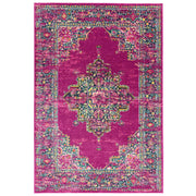 Atmacha Home & Living Rug 160X230 Colt CL04 Medallion Fuchsia - Multi - Modern Rug