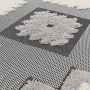 Atmacha Home & Living Rug 160X230 Monty MN01 Black/Cream Tribal - Monochrome - Modern Rug
